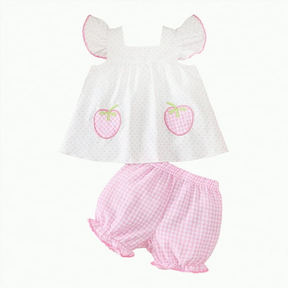TOWED22 Toddler Baby Girl Clothes Summer Outfits Daisy Print Sleeveless Shirt Tops Cute Shorts Set 12 18 24 Months 2T 3T(Blazer,2-3 Y)