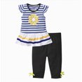 thumbnail image 1 of TOWED22 Toddler Baby Girl Clothes Tie-Up Strap Ruffle Camisole Tops Linen Pants Set Little Girls Summer Outfits(Blue,6-7 Y), 1 of 5