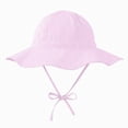 thumbnail image 1 of TOWED22 Toddler Baby Summer Soft Breathable Sun-Hat UPF 50+ Wide-Brim Bucket-Hats with Chin Band(Pink,6-12 M), 1 of 7