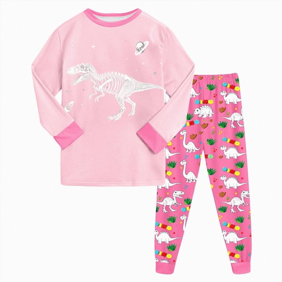 TOWED22 Toddler Boy Clothes 2 Piece Long Sleeve Graphic Sweatshirt and Joggers Pants Set Fall Winter Casual Outfits Clothing(Light Pink,5-6 Y)
