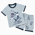 thumbnail image 1 of TOWED22 Toddler Boy Clothes Long Short Sleeve Sweatshirt and Pants Playwear Outfits(Dark Gray,5-6 Years), 1 of 9