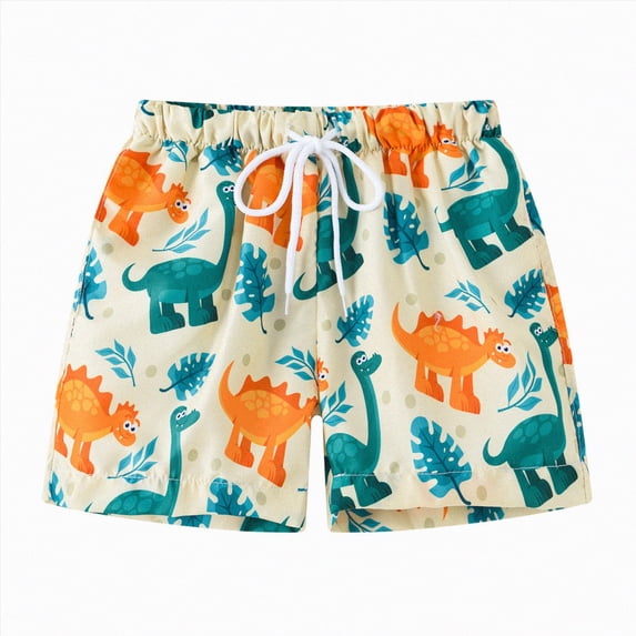 TOWED22 Toddler Boy Swim Trunks 4T Boys Swimsuit Toddler Swimming Trunks for Boys Swim Shorts Kids Bathing Suits Boy Swimsuit 4T White,4-5 Y