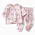thumbnail image 1 of TOWED22 Toddler Boys Clothes Outfits Set 2Pcs Long Sleeve Print Round Neck Cotton T-Shirt Elastic Waist Joggers Warm Fall Winter(Light Purple,3-4 Y), 1 of 6