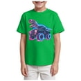 thumbnail image 1 of TOWED22 Toddler Boys Dinosaur Shirts Shark Excavator Truck T-Shirts Graphic Short Sleeve Tees(Green,11-12 Y), 1 of 4