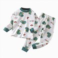 thumbnail image 1 of TOWED22 Toddler Boys Girls Pajamas 2 Piece Long Sleeve Pjs Set Cotton Fall Winter Sleepwear 3 6 9 12 18 24 Months 2 3 4 5 6 7 8 9 Years(White,3-6 M), 1 of 7