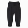 thumbnail image 1 of TOWED22 Toddler Boys Girls Sweatpants Toddler Boys Kids Joggers Pants with Pocket Drawstring Athletic Clothes,Black,3-4 Y, 1 of 4
