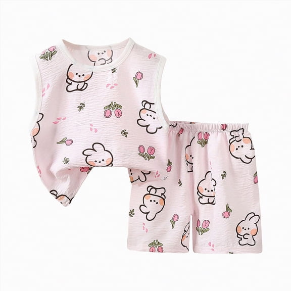 TOWED22 Toddler Boys Golf Outfit Golf Cart Patch Short Sleeve T Shirts Tops Elastic Shorts Set 2Pcs Baby Summer Clothes(Light Pink,12-18 M)