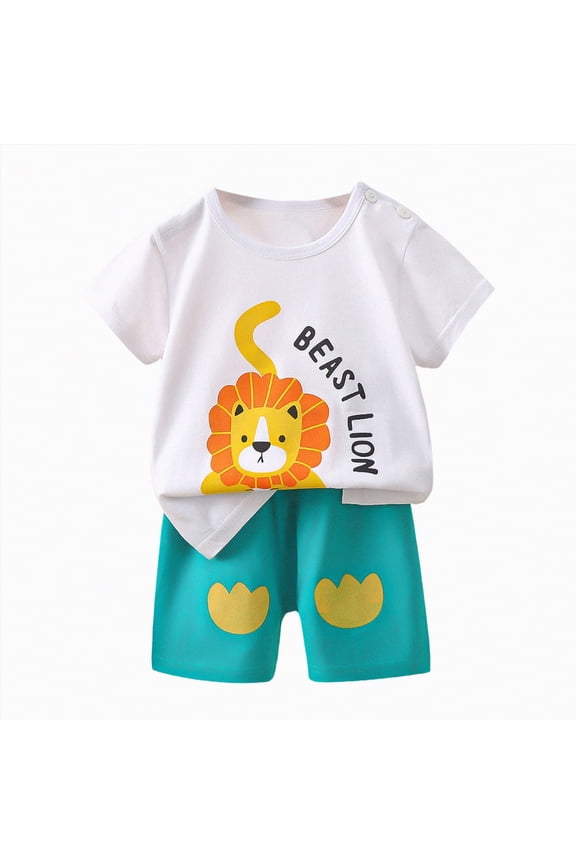 Toddler Boys Golf Outfit Golf Cart Patch Short Sleeve T Shirts Tops Elastic Shorts Set 2Pcs Baby Summer Clothes Yellow,3-4 Y