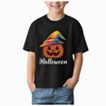 thumbnail image 1 of TOWED22 Toddler Boys Halloween T-Shirt Cute Graphic Tee Shirt for Kids Short Sleeve Fall Tops, 1 of 4