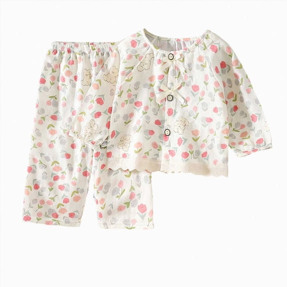 TOWED22 Toddler Boys Pajamas 2-Piece Kids Pjs Set Soft Stretchy Long Sleeve Top and Pants Fall Winter Sleepwear 6-12 Months 12-24 Months 2t 3t 4t 5t 6t 7t 8t 9t Children,Pink,6-7 Y