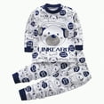 thumbnail image 1 of TOWED22 Toddler Boys Pajamas Girls Pjs Sets Dinosaur Animals Cotton Train Cartoon Sleepwear Fall Winter Clothes Set Kids Sleepwear Pajama Sets,2-Piece Navy,1-2 Y, 1 of 6