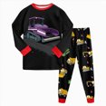 thumbnail image 1 of TOWED22 Toddler Boys Pajamas Set 2Pcs Long Sleeve Cotton Print Top and Pants Soft Sleepwear Pjs Jammies Fall Winter 6-12 Months 12-24 Months 2t 3t 4t 5t 6t 7t 8t 9t Children,Red,4-5 Y, 1 of 5