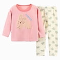 thumbnail image 1 of TOWED22 Toddler Boys Planet Pajamas Dinosaur Cotton Kids Truck 2 Piece Train Kids Pjs Fall Winter Sleepwear Clothes Set 6-12 Months 12-24 Months 2t 3t 4t 5t 6t 7t 8t 9t Children,Pink,3-4 Y, 1 of 9