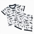 thumbnail image 1 of TOWED22 Toddler Boys T-shirts and Shorts 2 Pcs Dinosaur Short Set Summer Clothes Outfit(White,3-4 Y), 1 of 9