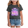 thumbnail image 1 of TOWED22 Toddler Dancing Skeleton Halloween Shirt Baby Girl Boy Pumpkin Skull T-Shirt Spooky Season Short Sleeve Tee Fall Top,Grey,4-5 Y, 1 of 5