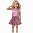 thumbnail image 1 of TOWED22 Toddler Girl Clothes 2 Piece Summer Outfit Ruffle Sleeveless Top and Shorts Set with Pockets 2-7Y(Blazer,3-4), 1 of 5