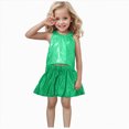 thumbnail image 1 of TOWED22 Toddler Girl Clothes 2 Piece Summer Outfit Ruffle Sleeveless Top and Shorts Set with Pockets 2-7Y(Blazer,3-4), 1 of 5