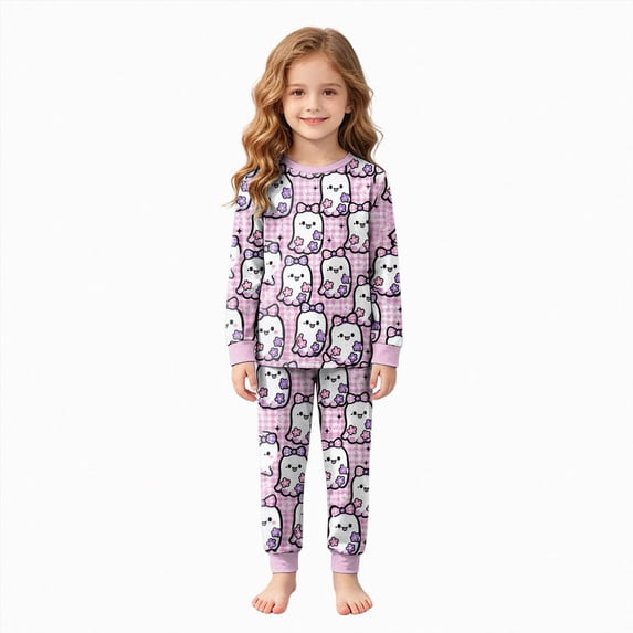 TOWED22 Toddler Girls Boys Halloween Graphic Pajamas Cotton Pjs for Boy Jammies Little Kids Sleepwear Clothes Sets