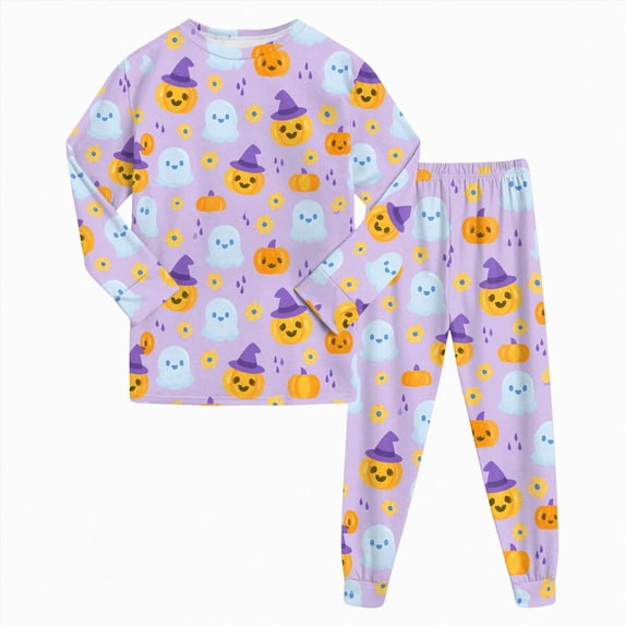 TOWED22 Toddler Girls Boys Halloween Graphic Pajamas Pjs for Boy Jammies Little Kids Sleepwear Clothes Sets