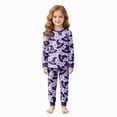thumbnail image 1 of TOWED22 Toddler Girls Boys Halloween Pumpkin Pajamas Cotton Pjs for Boy Jammies Little Kids Sleepwear Clothes Sets(Purple,4-5 Y), 1 of 9