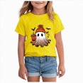 thumbnail image 1 of TOWED22 Toddler Girls Boys Halloween Shirt Graphic Short Sleeve Tee for Kids Spooky Season Fall Tops, 1 of 5