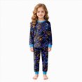 thumbnail image 1 of TOWED22 Toddler Girls Boys Halloween Skeleton Pajamas Sets Kids Cute Pumpkin Sleepwear Boys Halloween Ghost 2 Pcs PJS(Sky Blue,7-8 Y), 1 of 9