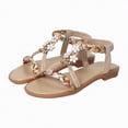 thumbnail image 1 of TOWED22 Toddler Girls Sandals Girls Toddler Sandals Little Girls Kids Shoes Khaki,4, 1 of 9