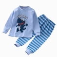 thumbnail image 1 of TOWED22 Toddler Infant Baby Girl Boy Outfits Set 2pcs Long Sleeve Sweatshirt Tops Pocket Pants Cartoon Graphic Print Clothes Clothing(Sky Blue,3-4 Y), 1 of 4