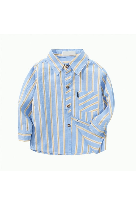 Toddler Kids Flannel Shirt Jacket Plaid Long Sleeve Lapel Button Down Shacket Baby Fall Christmas Coat for Boys Girls(Light Blue,12-14 Y)