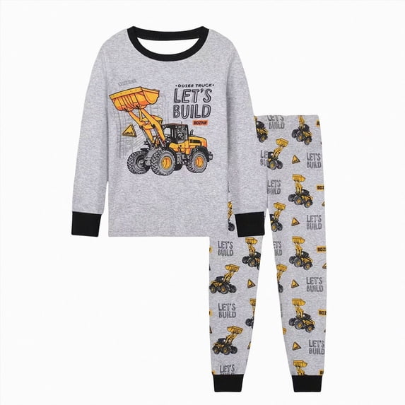 TOWED22 Toddler Kids Pajamas 2pcs Long Sleeves Pjs Sets Print PJs for Boys Girls Fall Winter Sleepwear 3 6 9 12 18 24 Months 2 3 4 5 6 7 8 9 Years(Yellow,2-3 Y)
