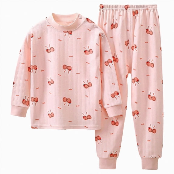 TOWED22 Toddler and Little Boys 2-Piece Cotton Pajamas Long Sleeve Fall Winter PJ Set Kid Robot Sleepwear 6-12 Months 12-24 Months 2t 3t 4t 5t 6t 7t 8t 9t Children,Light Pink,3-4 Y