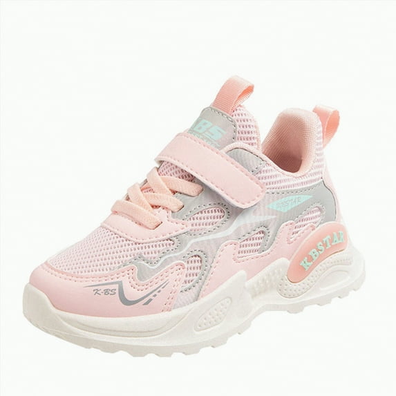 TOWED22 Toddler Shoes Boys Girls Shoes Lightweight Breathable Kids Sneakers Non-Slip Baby Shoes Walking Running Playing Barefoot Shoes(Pink,11.5)