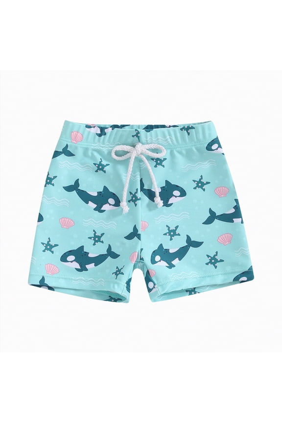 Toddler Swim Trunks Baby Boy Bathing Suit Quick Dry Kids Swimsuits Boys Board Shorts Kids Swim Shorts Boys' Swimwear Mint Green,12-18 M