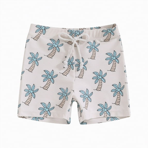 TOWED22 Toddler Swim Trunks Quick Dry Toddler Bathing Suits for Boys Swim Shorts Baby Swimsuit Boys Board Shorts Kids Swimwear Beige,6-12 M