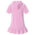 thumbnail image 1 of TOWED22 Tutu Dresses For Toddler Girls Girls Hooded Zip Terrys Coverups Swim Beach Cover Up Cotton Summer Short Sleeve Bathing,Pink, 1 of 1