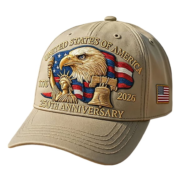 TOWED22 USA 250th Anniversary Distressed Casual Cap,Patriotic Theme 1776-2026 Commemorative Baseball Cap,Traditional American Tribute Hat D,250 Anniversary USA Hat-D
