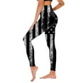 thumbnail image 1 of TOWED22 Us Stars & Stripes Womens Workout Leggings 4th of July Compression Tights Patriotic Sporty(Grey,XL), 1 of 5