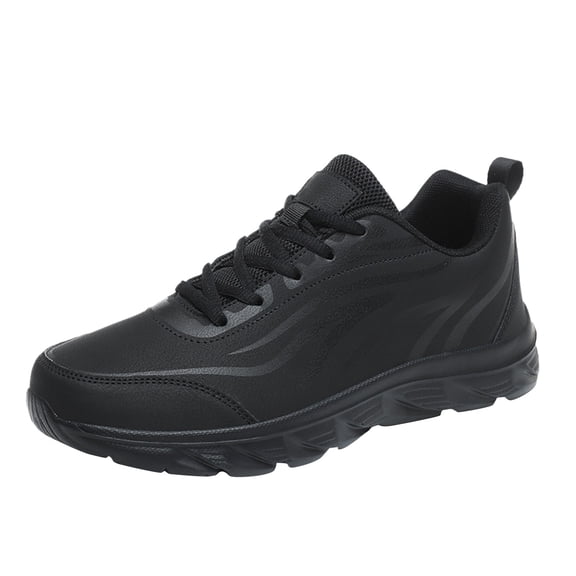 TOWED22 Walking Running Shoes Mens Arch Support Comfort Lightweight Mesh Non Slip Work Shoes(Black,10)