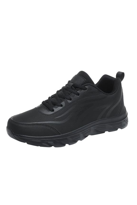 Walking Running Shoes Mens Arch Support Comfort Lightweight Mesh Non Slip Work Shoes(Black,11)