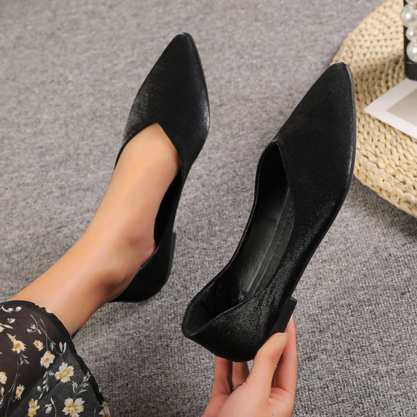 Black flat dress sales shoes for wedding