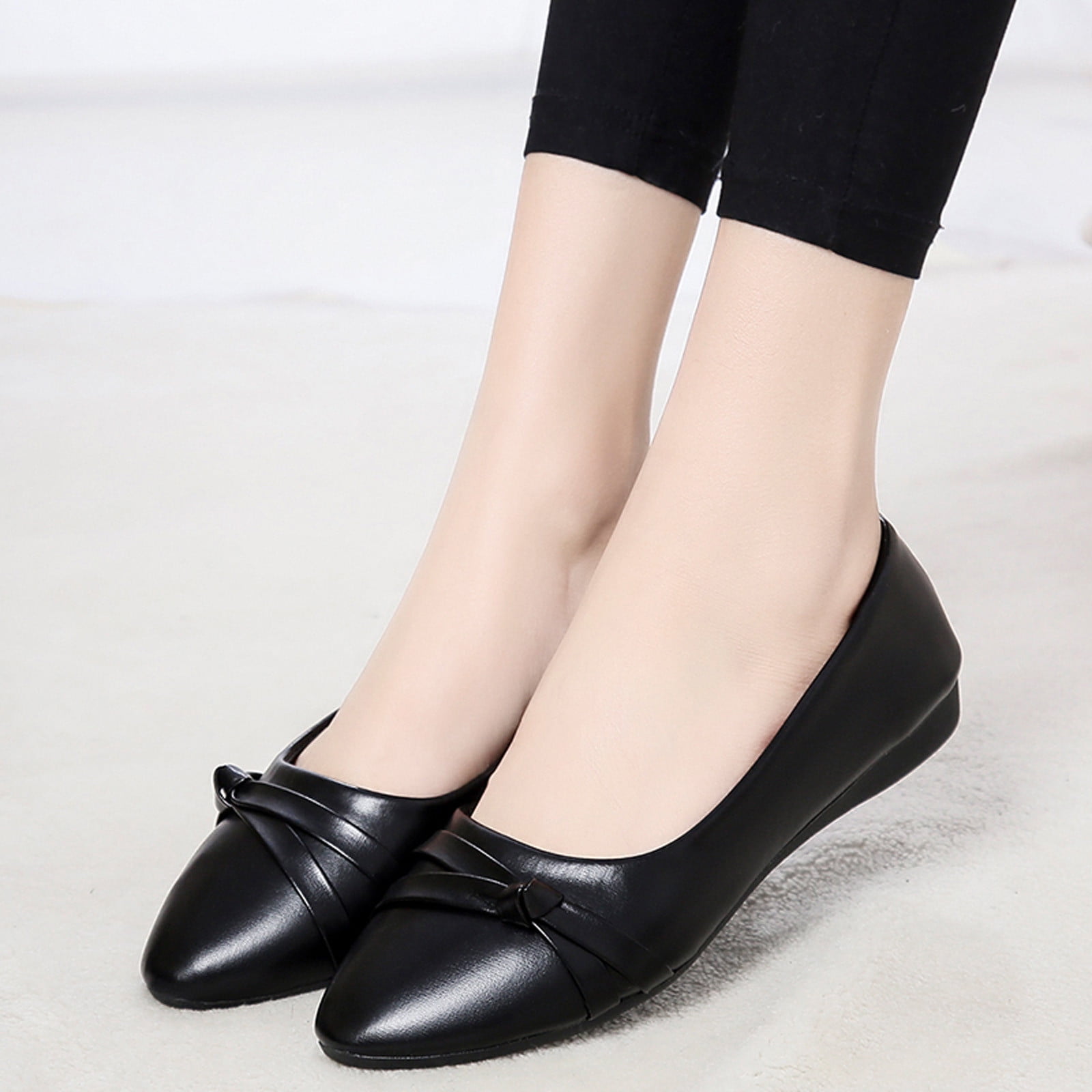 Memory foam hotsell black flats