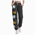 thumbnail image 1 of TOWED22 Women Halloween Sweatpants Cute Ghost Graphic Track Pants Drawstrings High Waisted Bottom Active Joggers with Pocket(Black,XXL), 1 of 7