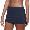 thumbnail image 1 of TOWED22 Women Plus Size Tummy Control Swim Skirt Athletic High Waisted Swimsuit Bottom(Navy,L), 1 of 6
