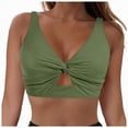 thumbnail image 1 of TOWED22 Women Underwire Bikini Tops - Push Up Swim Top Only Bra Padded Bathing Suit Top Swimsuit Tops AG,M, 1 of 9