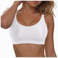thumbnail image 1 of TOWED22 Women’s Bikini Top Push Up Padded Swim Top V Neck Bathing Suit Tops(White,M), 1 of 9