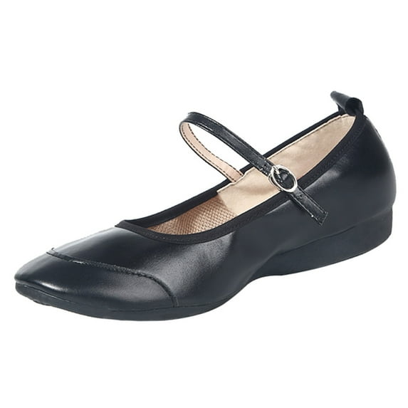 TOWED22 Women's Flats Ballet Flats for Women Casual or Dressy Shoes for Women Comfortable Flats Womens Shoes(Black,9.5)
