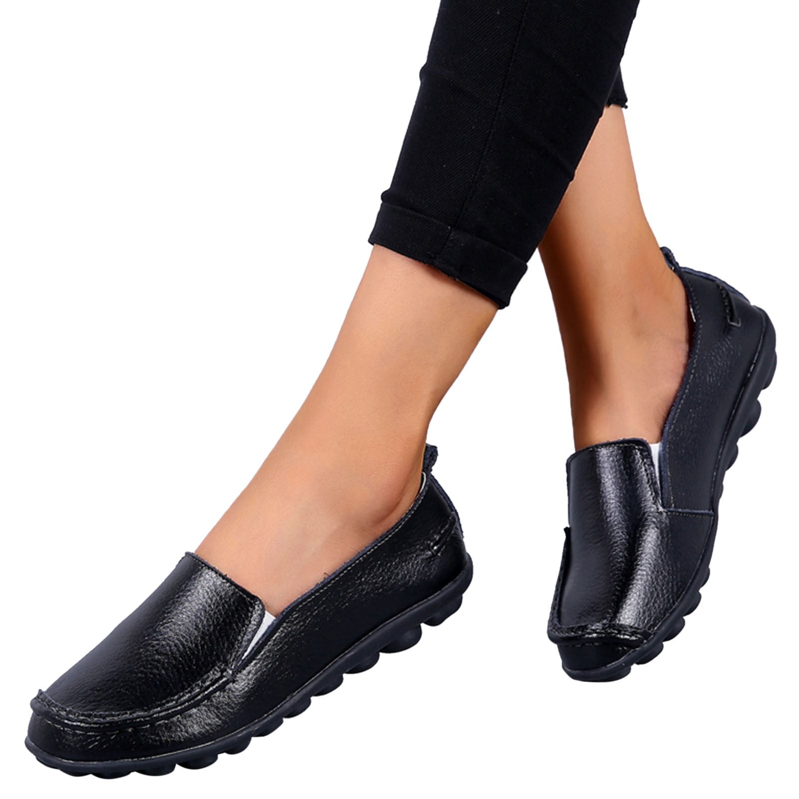 comfortable black flats for women