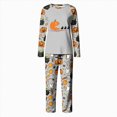 thumbnail image 1 of TOWED22 Women‘s Halloween Pumpkin Print Pajama Set, Long Sleeve Crew Neck Sleepwear with Pants, Cozy Matching Family Holiday Outfit,L, 1 of 7