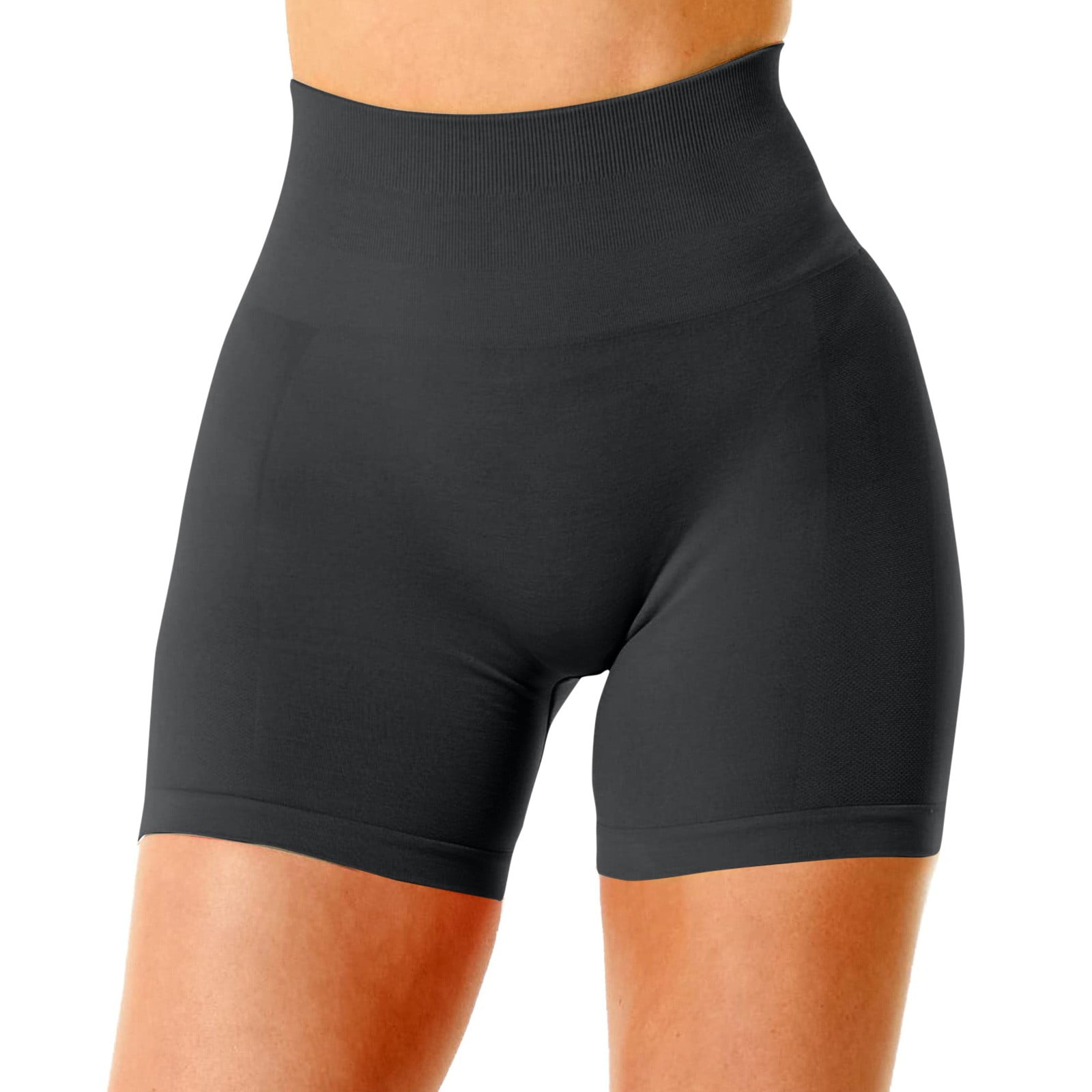 TOWED22 Women's High Waisted Swim Shorts Swim Board Shorts for Women(Silver,L)