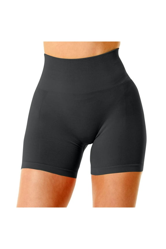 Women's High Waisted Swim Shorts Swim Board Shorts for Women(Silver,L)